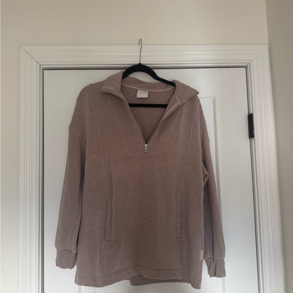 Varley Women's Quarter-Zip Sweatshirt - Taupe
